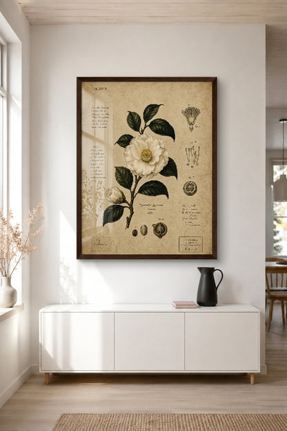 Camellia Japonica - Framed Poster