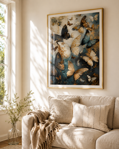 Gilded Wings - Framed Poster