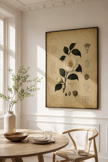 Camellia Japonica - Framed Poster