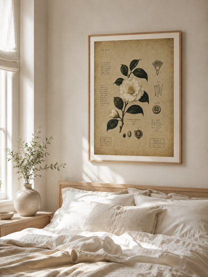 Camellia Japonica - Framed Poster