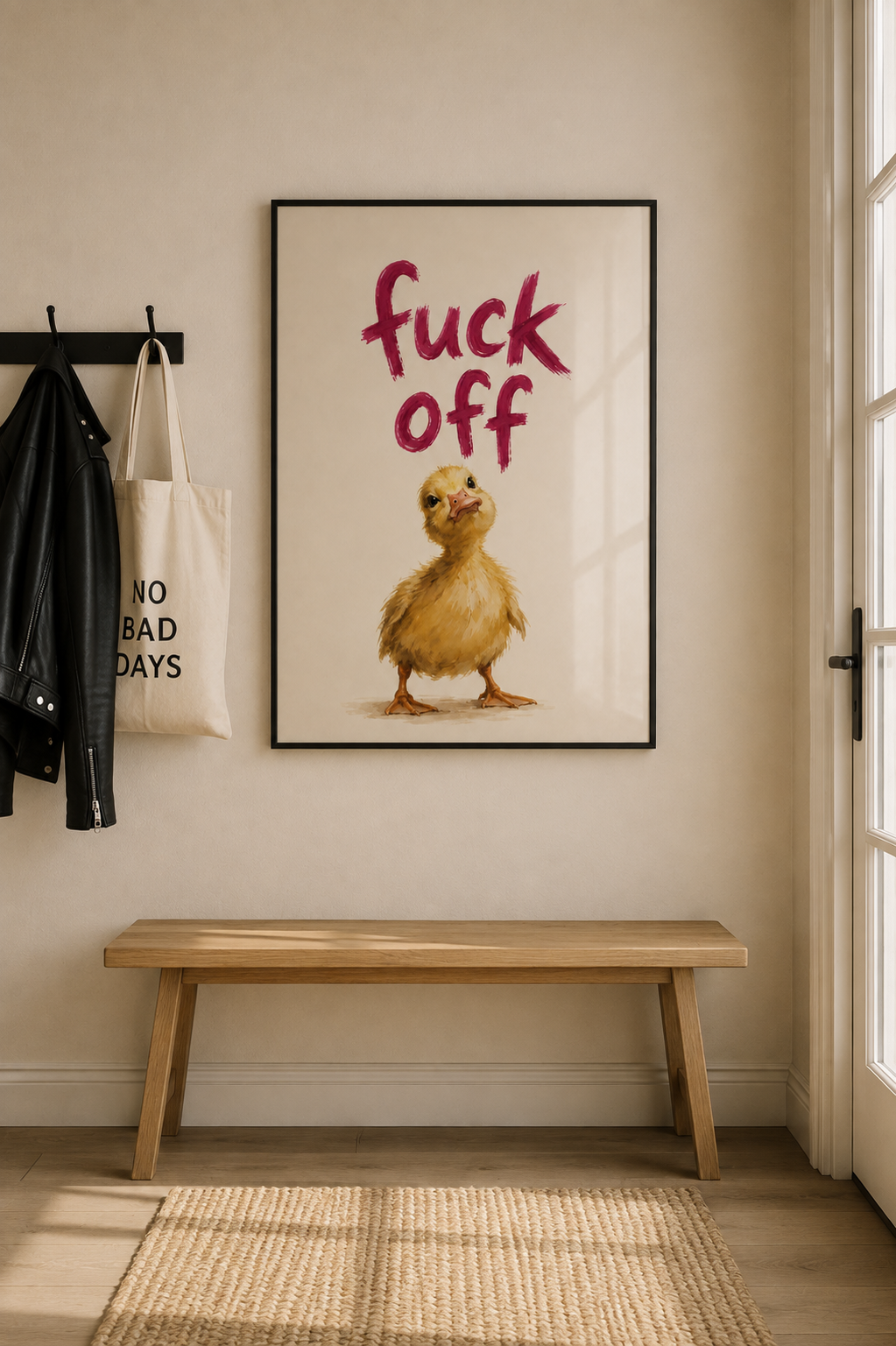 Duck off -  Framed Poster
