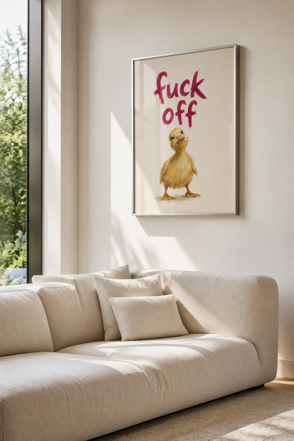 Duck off -  Framed Poster