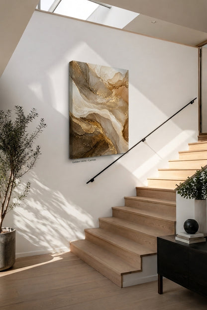 Golden Veins - Canvas