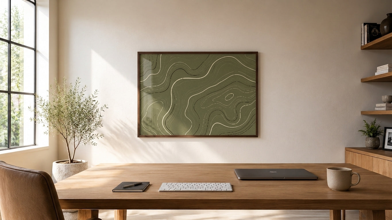 Organic Contours Poster