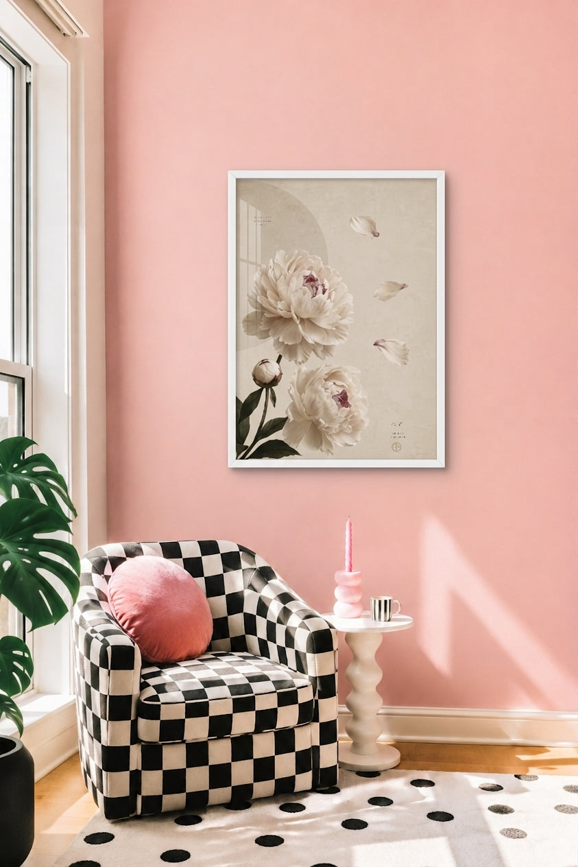 Peony - Framed Poster